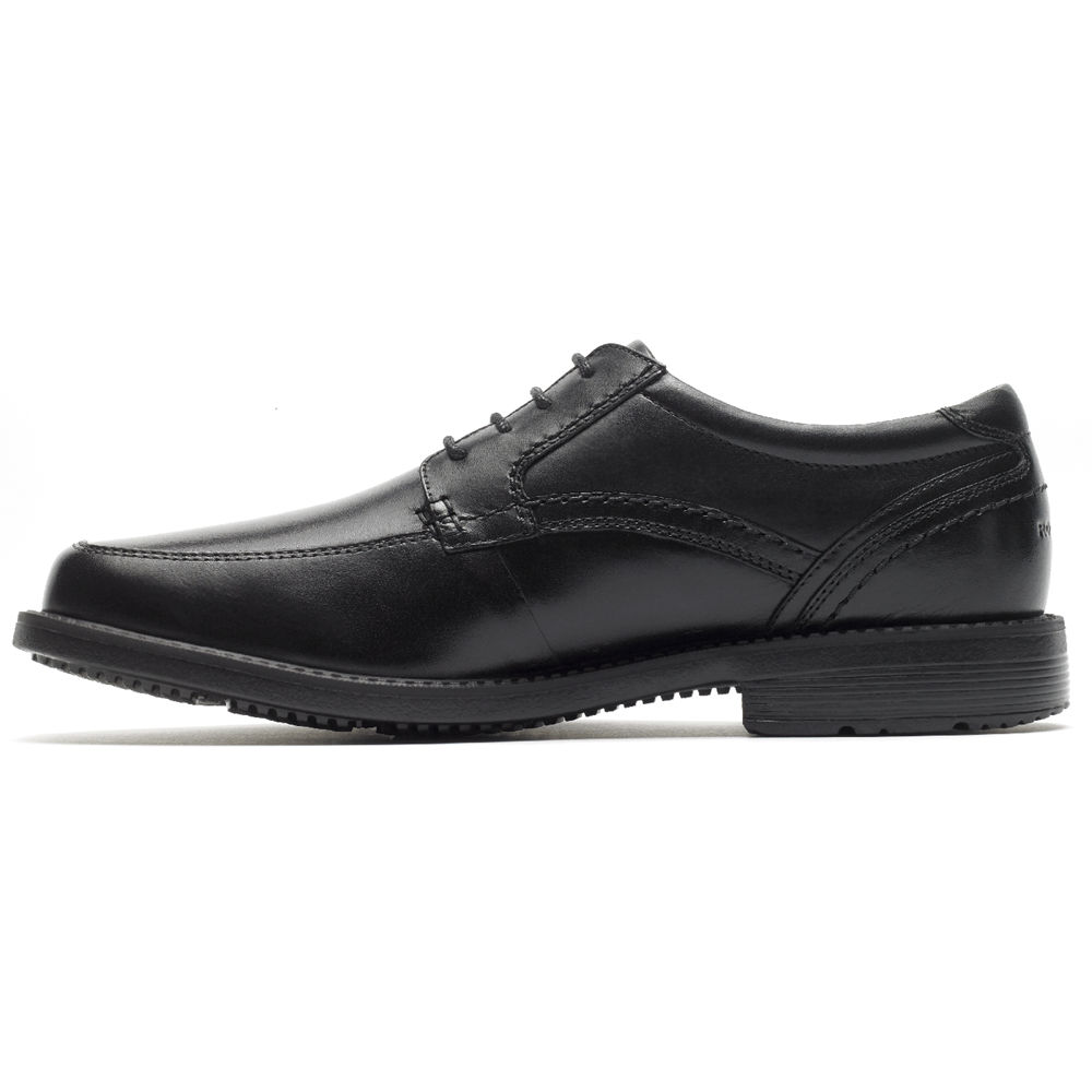 Rockport Oxfords For Mens Black - Sherwood Apron Toe - CL1379245